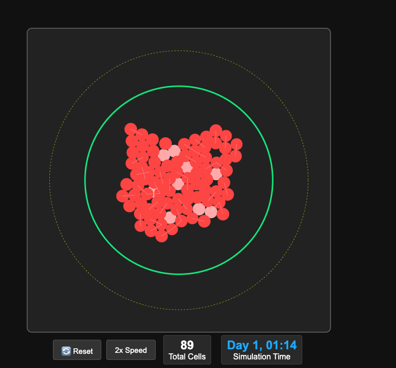 Clonal Succession Simulation Screenshot